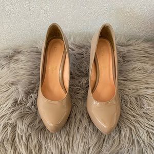 Nude color high heels